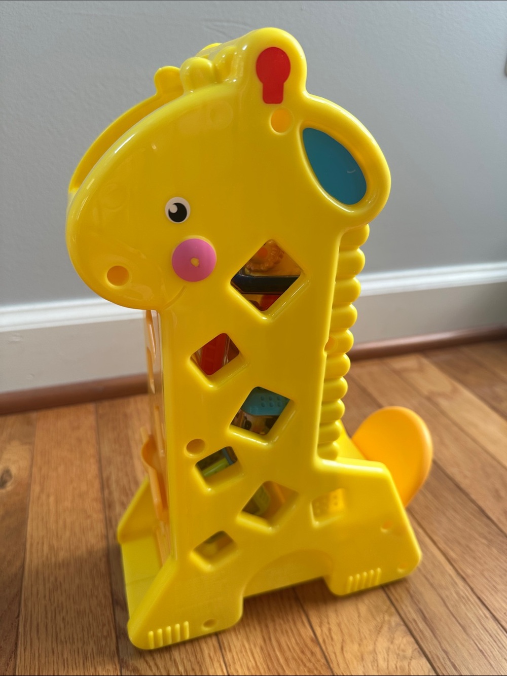 Fisher Price Yellow Giraffe Shape Sorter Toy for Toddlers